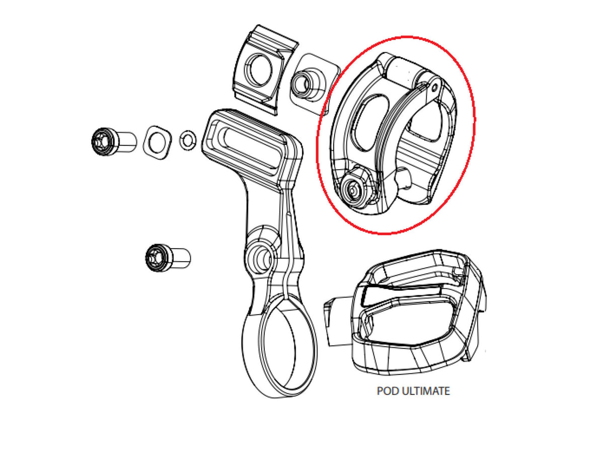 Morsetto SRAM Matchmaker X per POD AXS Ultimate