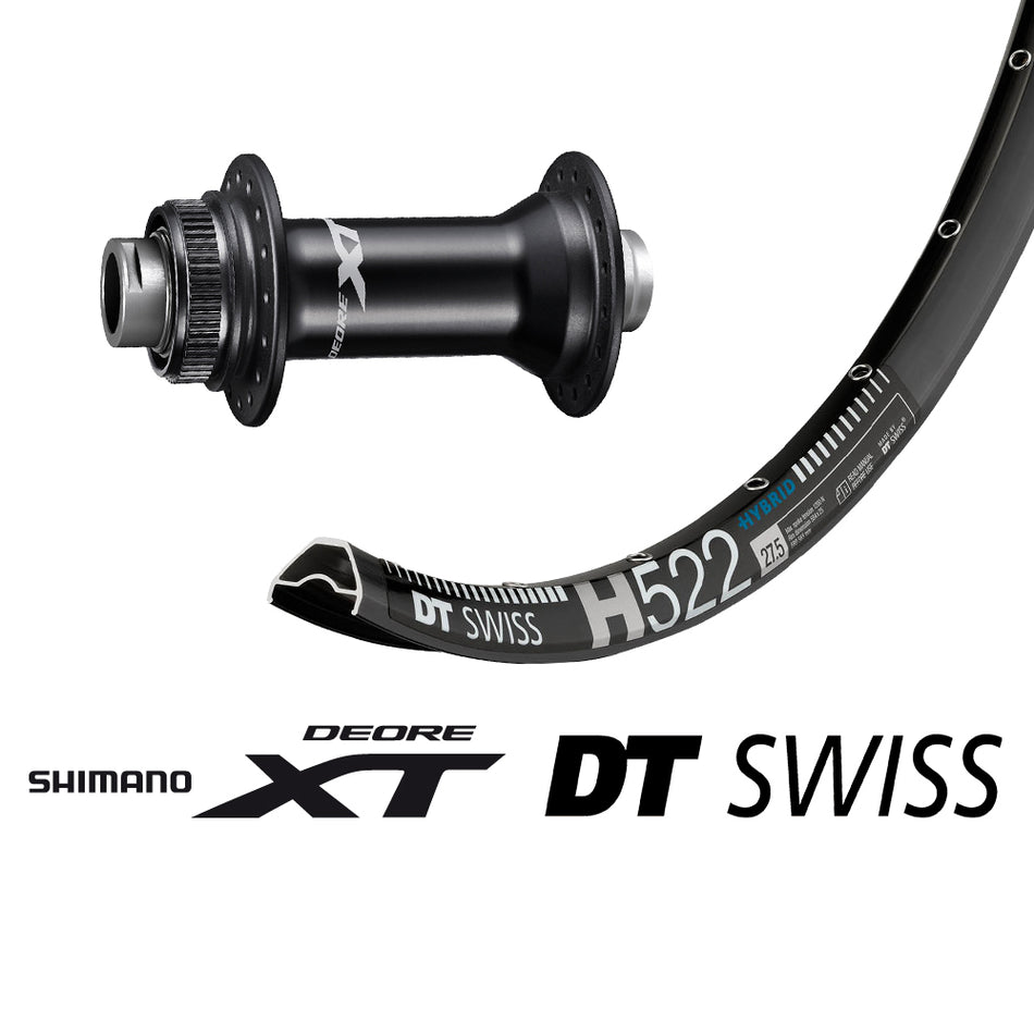 Ruota anteriore Shimano XT 8110 con DT Swiss H522 E-Bike