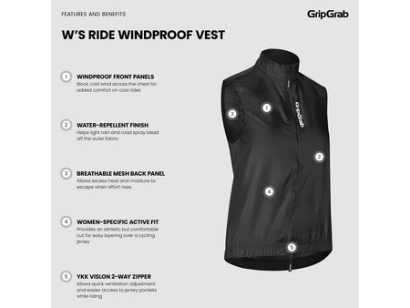 Gilet antivento da donna GripGrab Ride - foto 3