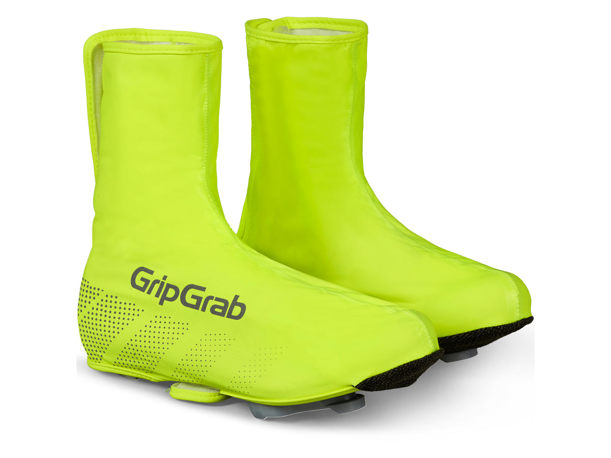 Copriscarpe impermeabili alta visibilità GripGrab Ride Hi-Vis