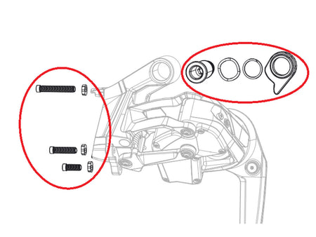 Kit viti cambio posteriore SRAM RED AXS E1