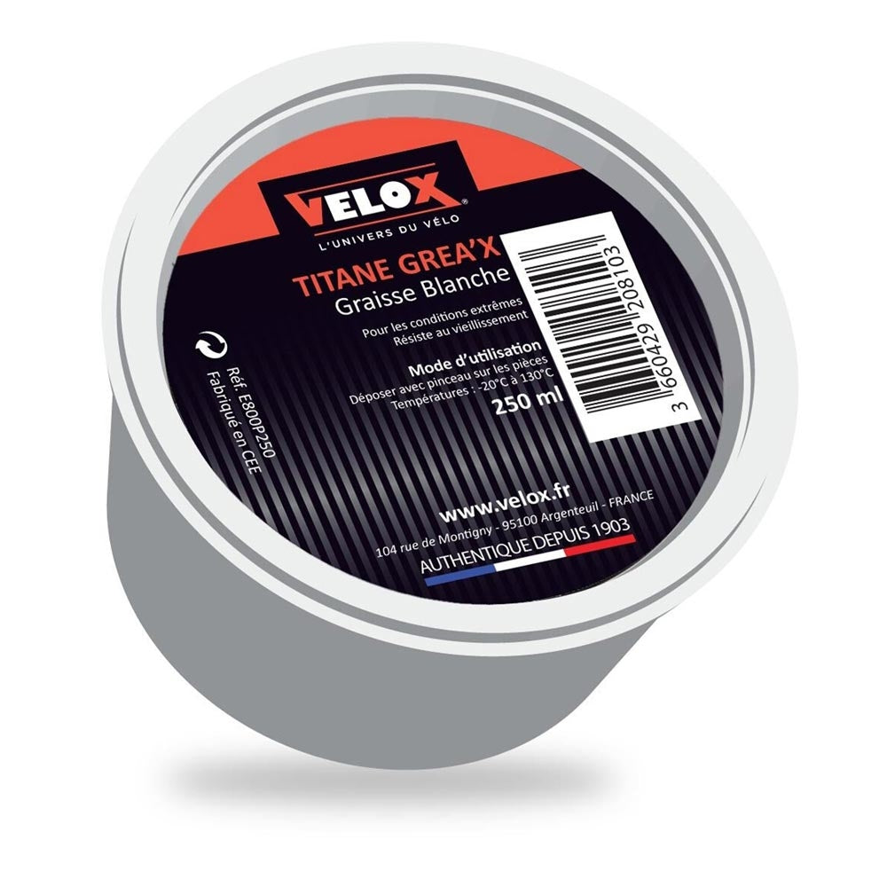 Velx grasa a titanio blanco 250 ml