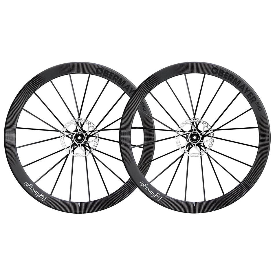 Par de Ruedas Lightweight Obermayer EVO Schwarz ED Tubeless Disc