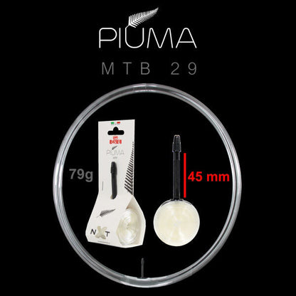 Cámara de aire Barbieri NXT Piuma MTB 29x2.0/2.6 - Válvula Presta 45mm