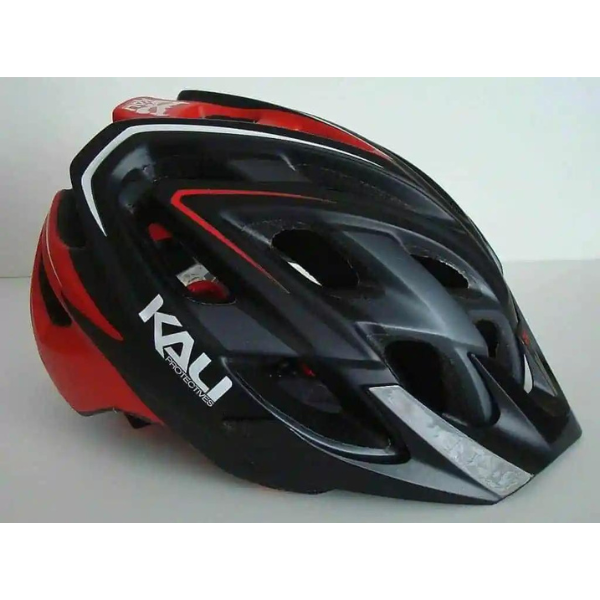 CASQUE CYCLISME KALI CHAKRA PLUS couleur NOIR MAT-ROUGE