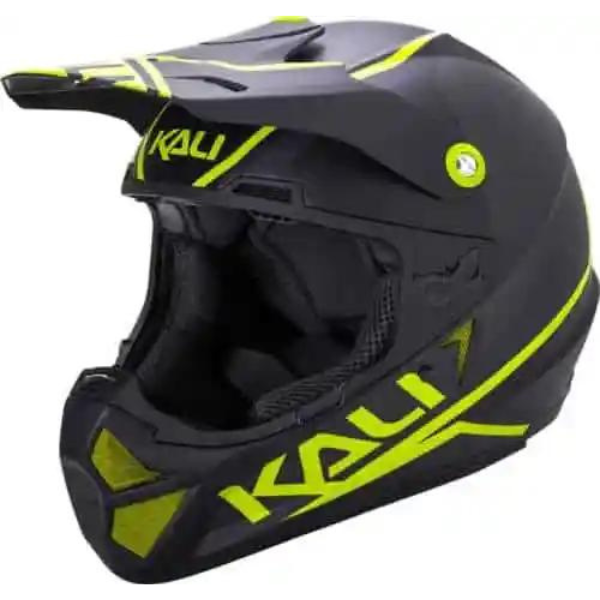 CASQUE KALI SHIVA couleur NOIR-JAUNE CITRON