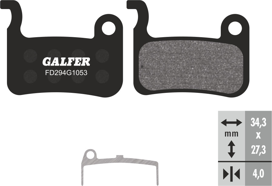 Plaquettes de frein Galfer FD294G1053 pour Shimano Deore XT/LX/SAINT 04-07/XTR 03